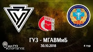ГУЗ - МГАВМИБ. 4 тур. XXXI МССИ Баскетбол (муж.). Дивизион "Б".