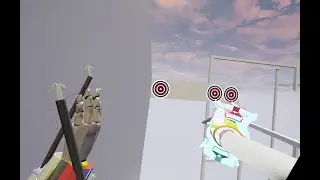 UE4 - VR + Grappling Hook + Disc shooting gun + targets = a lil part of my game