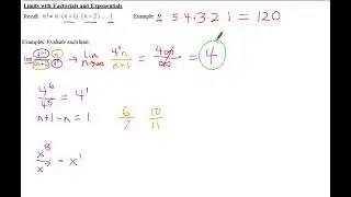AP Calculus BC Notes Limits with Factorials and Exponentials