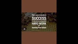 There is no secret for success...