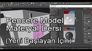 3d max Vray 5 pencere modelleme ve materyal yapımı