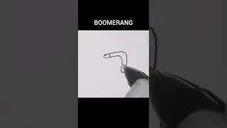 drawing boomerang simple 