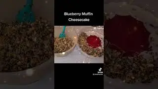 Blueberry Muffin Cheesecake in a Tupperware Jel Ring Mold 