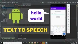 text to speech app in android studio