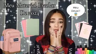MOSTRANDO MEU MATERIAL ESCOLAR DE 2024📚