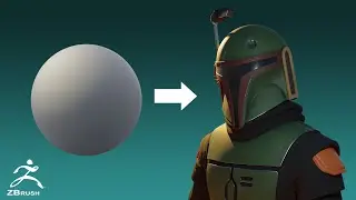 Zbrush Boba Fett sculpting - Zbrush 2022
