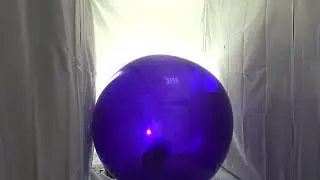 #190 BTP - big crystal purple balloon blow to pop