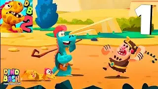 Dino Bash 2: Travel Through Time - Full Gameplay Walkthrough Parte 1 (iOS, Android)