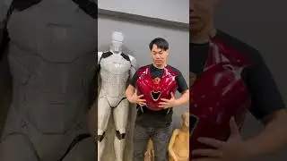 Sanding and painting the 3d printed iron man chest aromor