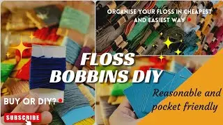 Floss bobbins diy | how to make floss bobbins at home (diy) | hoopsnme