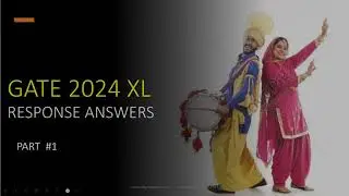 GATE 2024 XL RESPONSE ANSWERS  part 1 LIFE SCIENCE