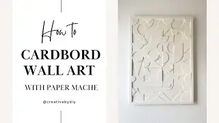 Ikea Ribba Wall Art | Paper mache and cardbord art  |  DIY wall art tutorial