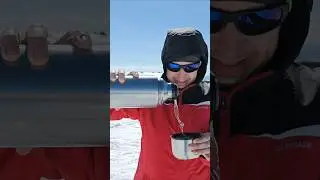 Сила ветра в горах зимой! 