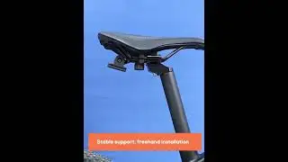 Bicycle Seat Bag with Waterproof Zipper Large Capacity Bike Saddle Bag with Reflective Strip