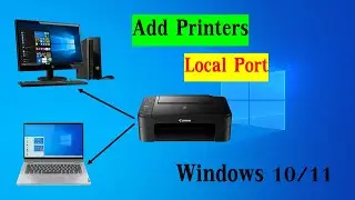 Add Printer แบบ Local Port Windows10