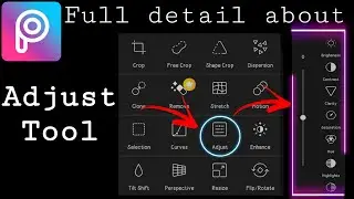 Picsart tutorial | Adjust tool | Picasso Editz