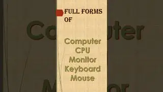 Computer Related Full Forms 