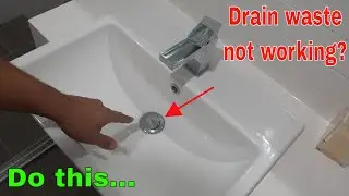 How to fix pop up drain waste plug