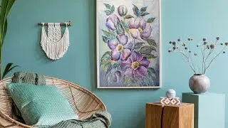Painting with fibers. Video tutorial with Svetlana Fomina