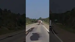 La fois où je me suis fait couper la route par un semi-remorque! #dashcam  #roadrage