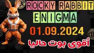 Rocky Rabbit Enigma | 01 septembre 2024 | #Rocky_Rabbit 01.09.2024 اقوى بوت حاليا