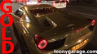 GOLD Ferrari 458 Spider