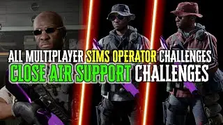 ALL SIMS OPERATOR MISSIONS (All Close Air Support CHALLENGES) Season 1 Black Ops Cold War