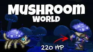 Terraria, but the world is GLOWING MUSHROOMS (pain)