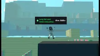 Lucky Kat Land Speedrun + BUG - 1:26 TIMED CHALLENGE - Sandbox