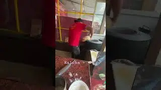 Kulcha making process restaurant food