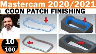Mastercam 2021 hindi tutorials for beginners| Coons Patch Mastercam