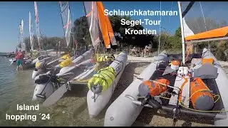 Segel/Camping Tour - 1 Woche mit Minicat Schlauchkatamaran in Kroatien