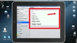 How do I enlarge fonts on iPad and iPhone?