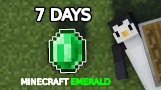I Survived On a Minecraft Emerald for 7 DAYS