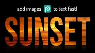 How to Place an Image in Text with Photopea [Photopea Clipping Mask Tutorial]