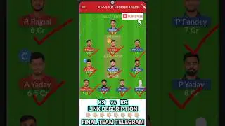 KS vs KR Dream11 Prediction🔥| KS vs KR Dream11 Prediction Today Match | KS vs KR Dream11 Team