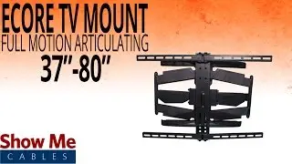 How To Install A Full Motion Articulating TV Mount For TV's Between 37