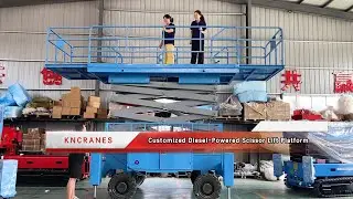 Customized Diesel-Powered Scissor Lift Platform！