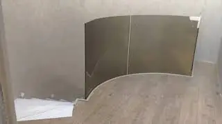 Стеклянные ограждения для лестницы.