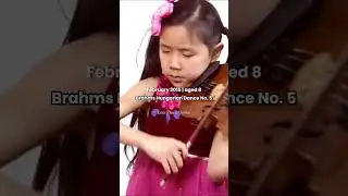 violin progress from 2014-2015 (aged 8)