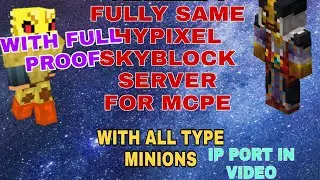 full same hypixel skyblock server for mcpe