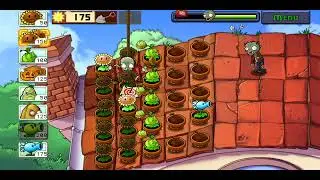 Plants vs. Zombies Adventure - Roof Level 1