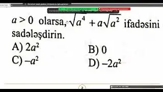 Buraxilisa duse bilecek suallar online dərsdə  Kvadrat kokler.