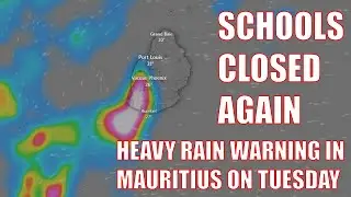 Heavy Rain Warning in Mauritius - Schools Closed Tuesday 30th January