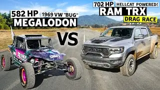 $100k Ram TRX drag races Blake Wilkey’s 650hp Race Buggy