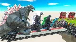 EVOLUTION of GODZILLA ULTIMA Size Comparison VS Team KING  GHIDORAH + KONG 2024 + SHARKZILLA