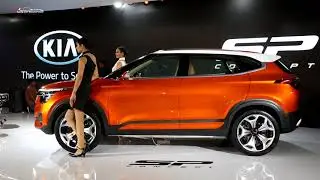 Kia SP Concept Displayed at the Auto Expo 2018