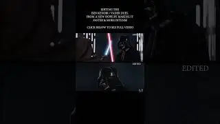 FIXING THE PART WHERE DARTH VADER BATTLES OBI-WAN #shorts #starwars #anewhope