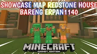 SHOWCASE MAP REDSTONE HOUSE DI MCPE (PART 1) || BARENG ERPAN1140