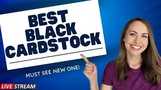 What is the BEST Black 🖤 Cardstock? Let's Test the Options! #papercraft